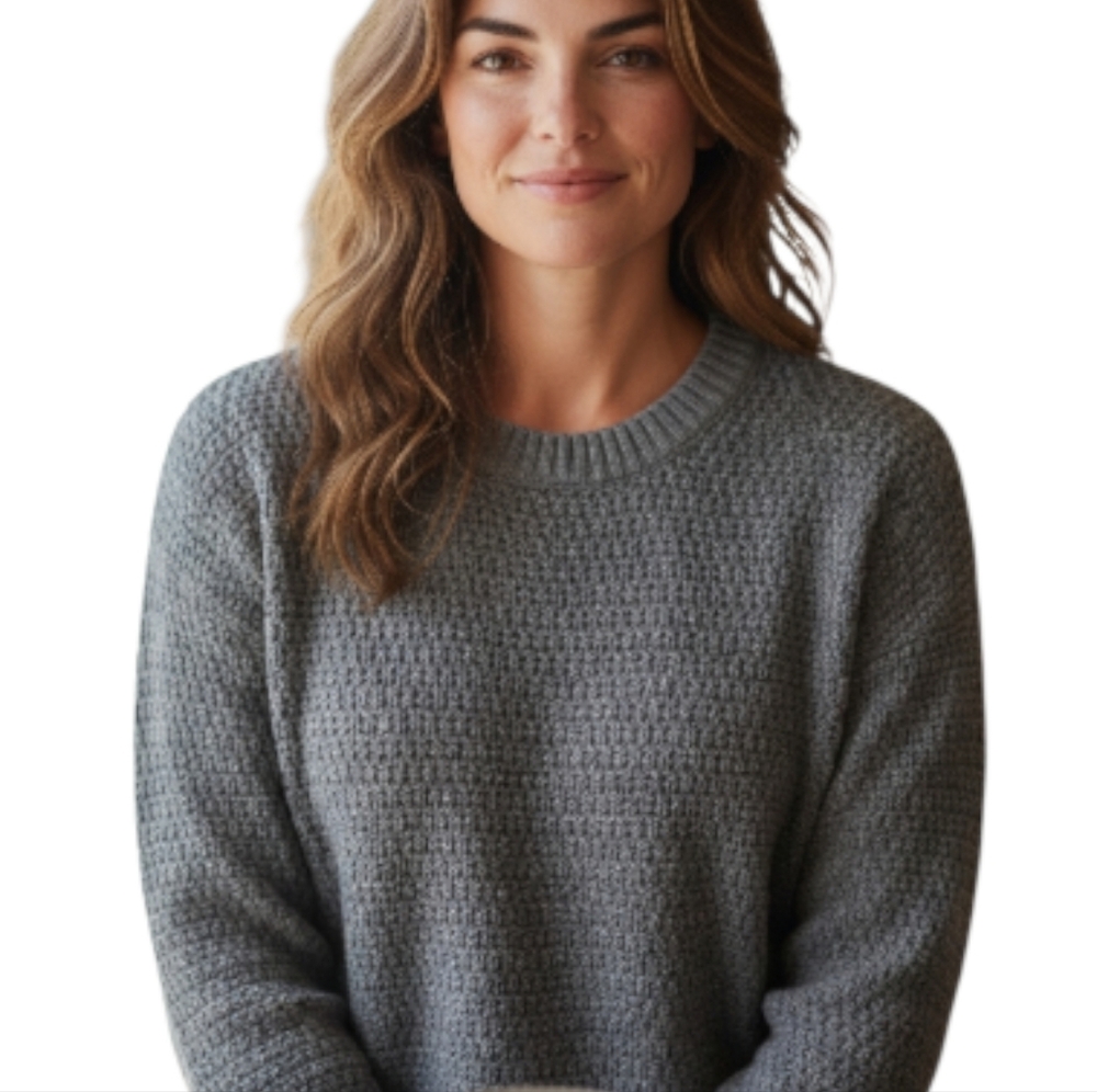 Old Navy Sweater  Oversized Gray Small Cabincore